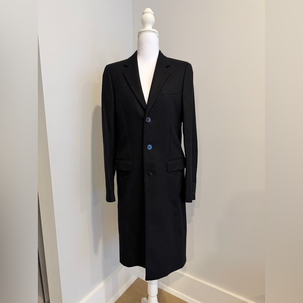 Saint Laurent Black Wool Coat